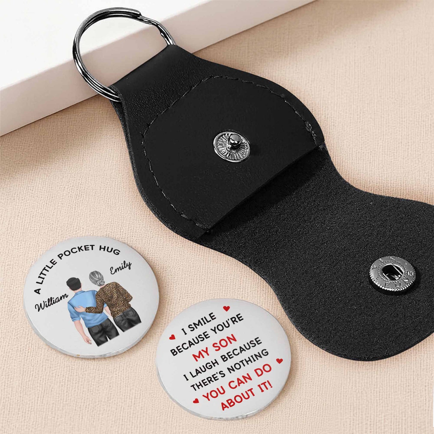 A Little Pocket Hug, I Smile Because You're My Son