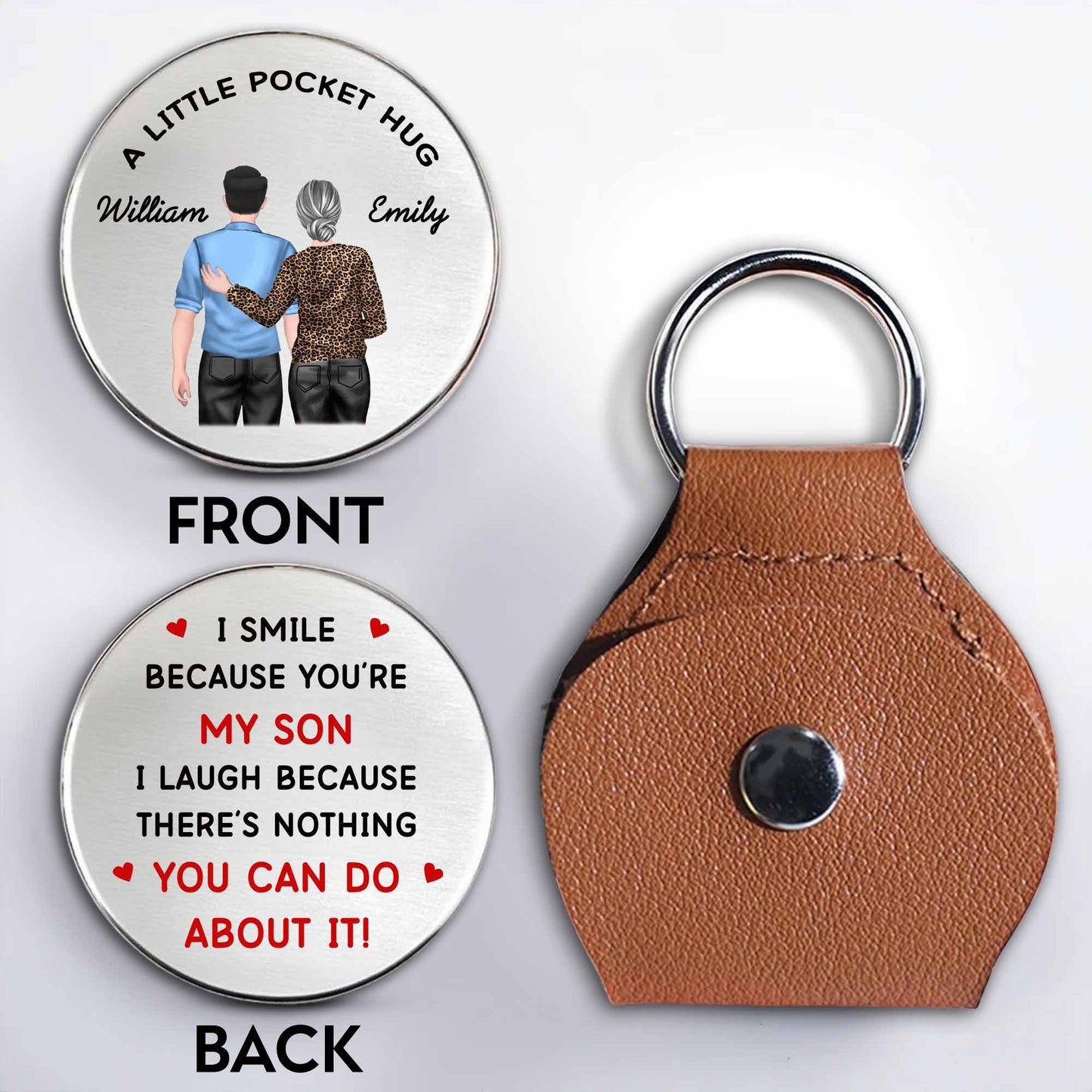 A Little Pocket Hug, I Smile Because You're My Son