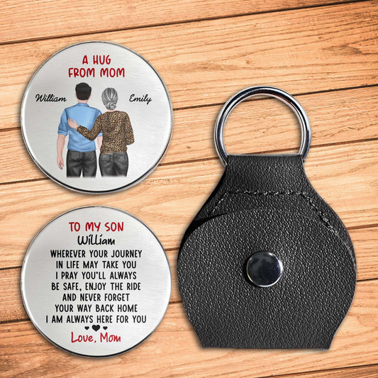 To My Son, Wherever Your Journey In Life, Back View Of Mother And Son