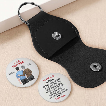 To My Son, Wherever Your Journey In Life, Back View Of Mother And Son