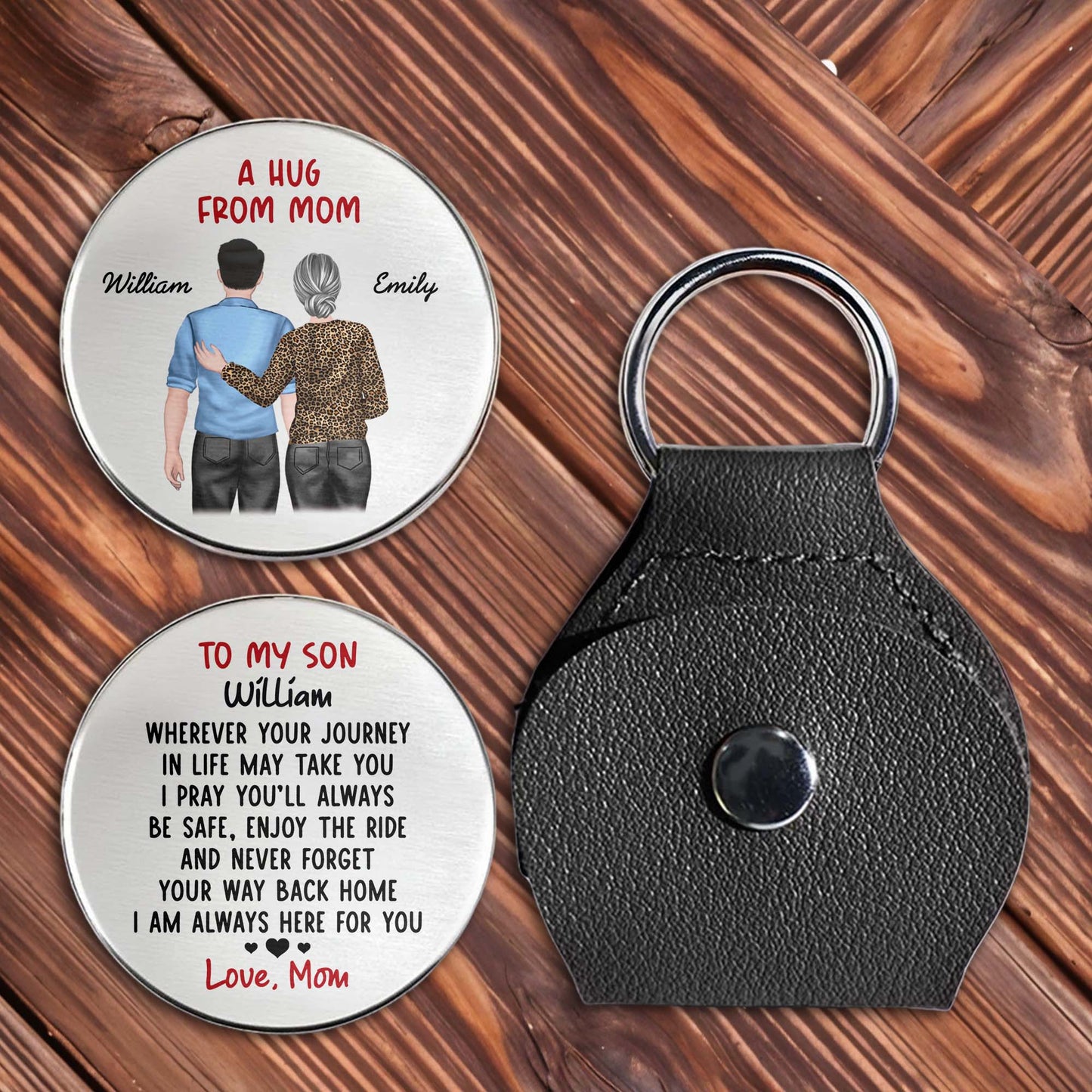 To My Son, Wherever Your Journey In Life, Back View Of Mother And Son