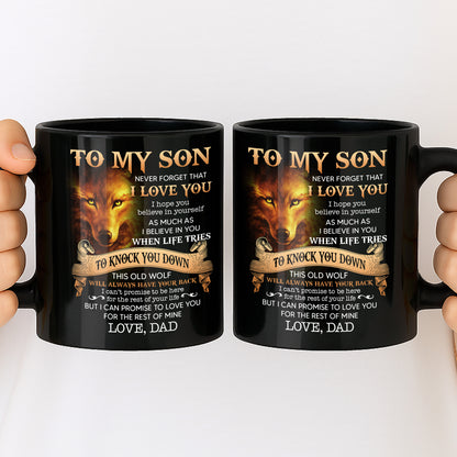 To My Son, Love From Dad, Featuring a Majestic Wolf