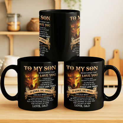 To My Son, Love From Dad, Featuring a Majestic Wolf