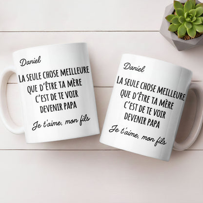 La Seule Chose Meilleure Que De'Être Ta Mère French Text Typography - Personalized Custom Coffee Mug - SON219_MG