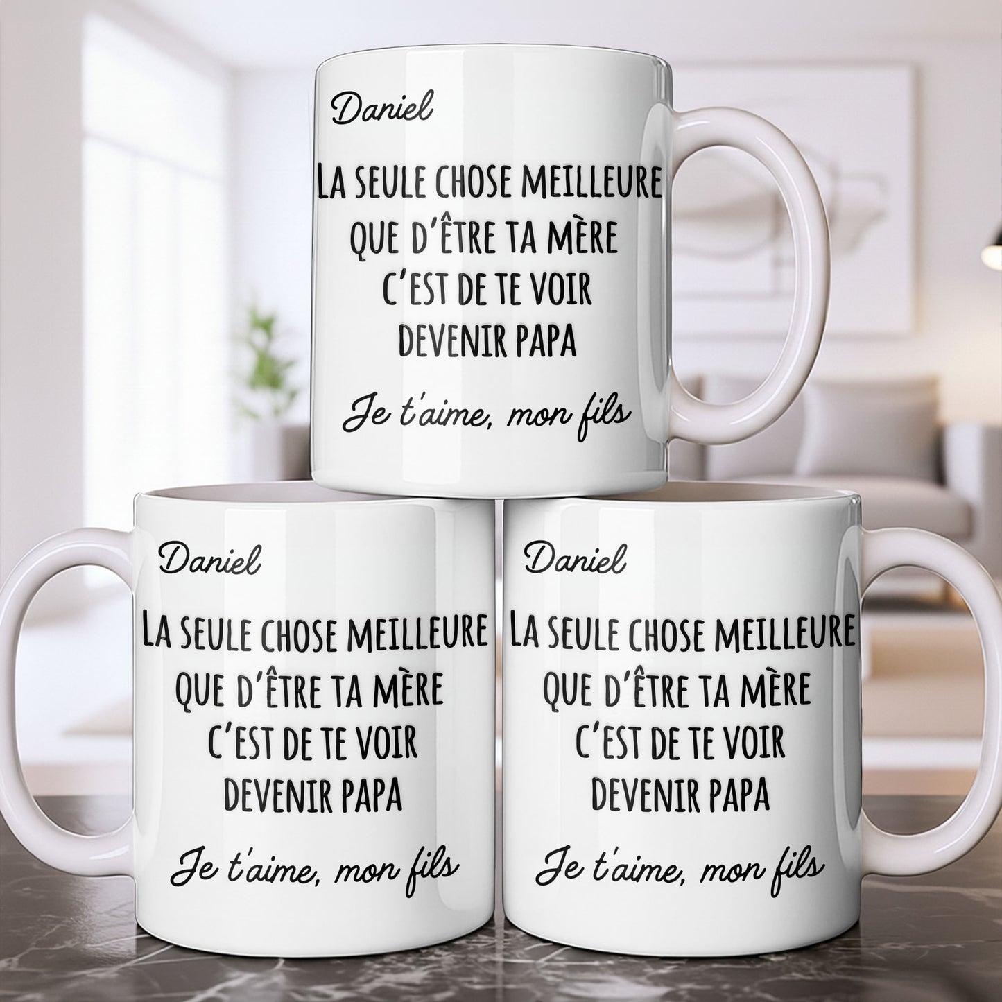 La Seule Chose Meilleure Que De'Être Ta Mère French Text Typography - Personalized Custom Coffee Mug - SON219_MG