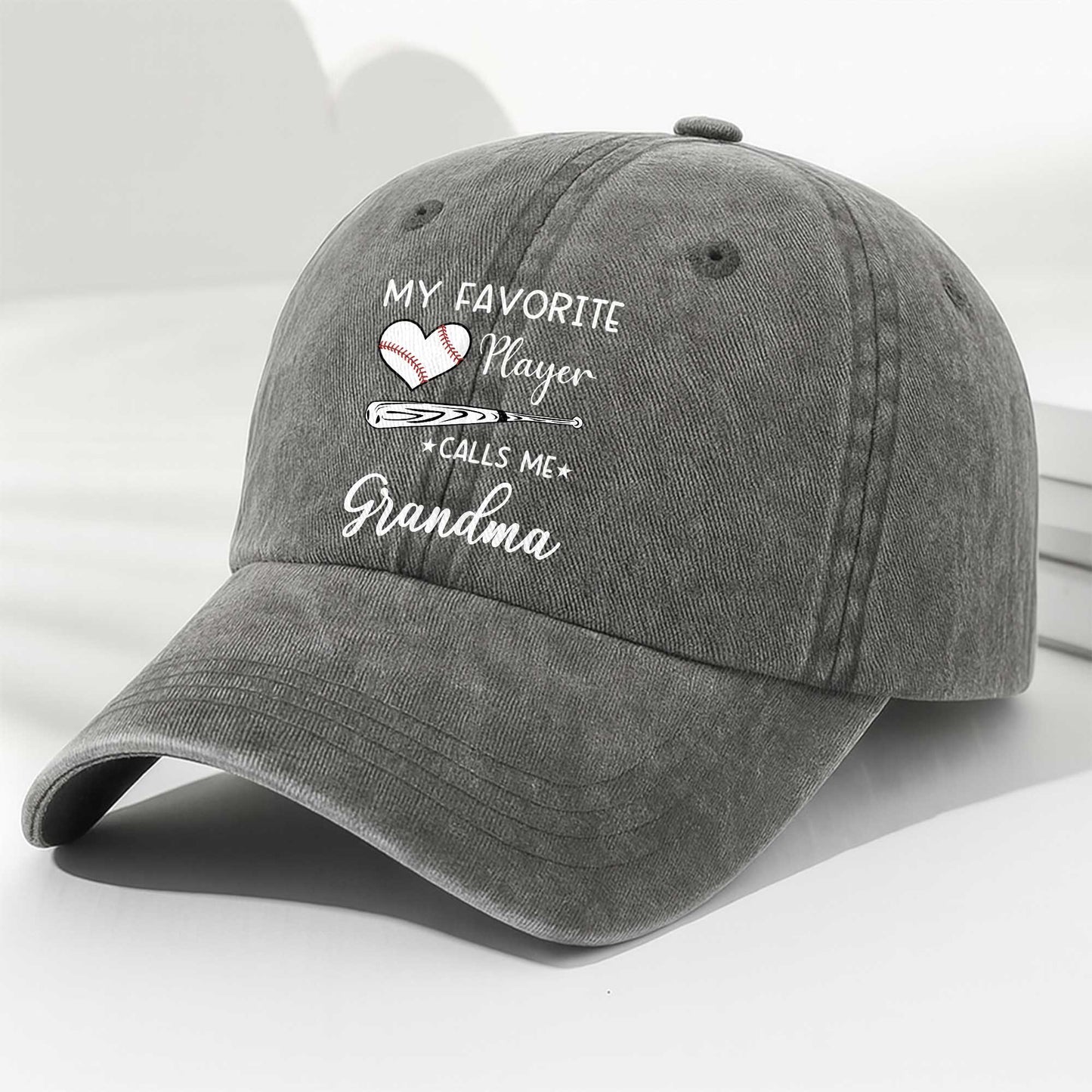 My Favorite Player Calls Me Grandma Baseball Cap