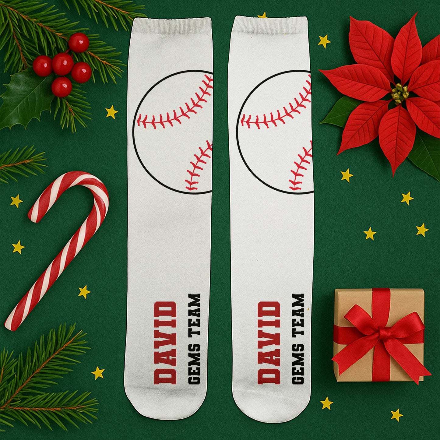Celebrate Your Passion For Baseball - Personalized Crew Socks - SPORT003_CSOCK