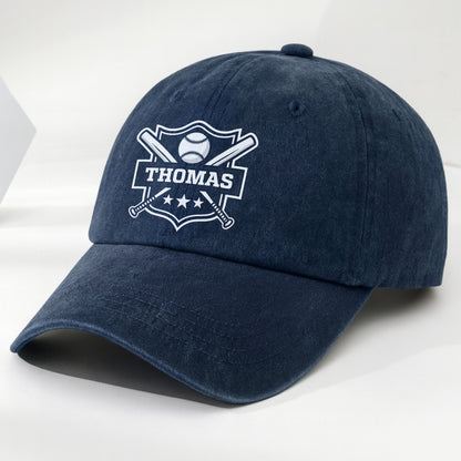 Custom Baseball And Bats Design Cap