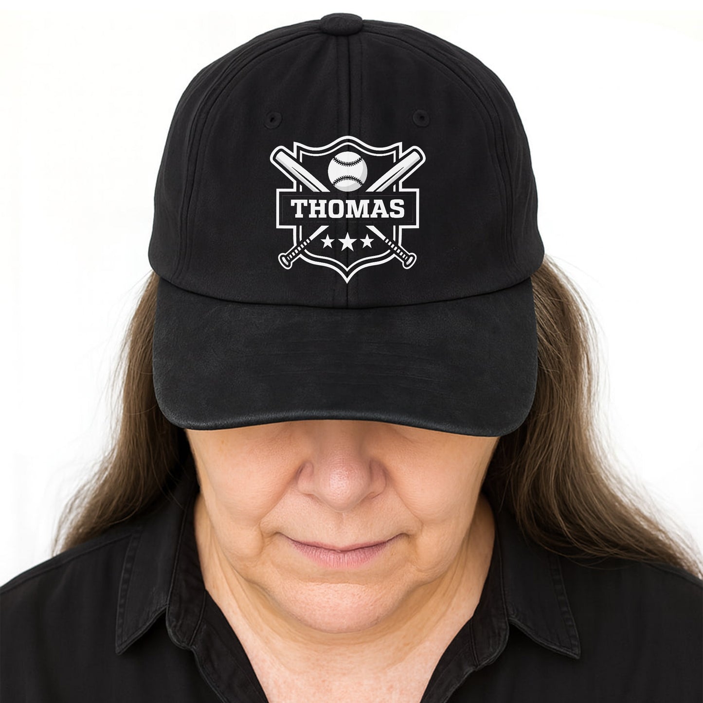 Custom Baseball And Bats Design Cap