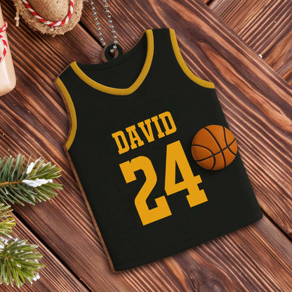 Celebrate Your Love For Basketball, Customizable Jersey and Basketball