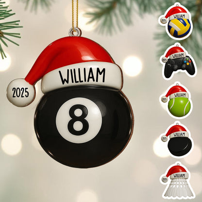 Celebrate Your Special Moments With a Personalized Tennis Ball - Personalized Custom Wood Ornament, Custom Shaped - SPORT021_WDO