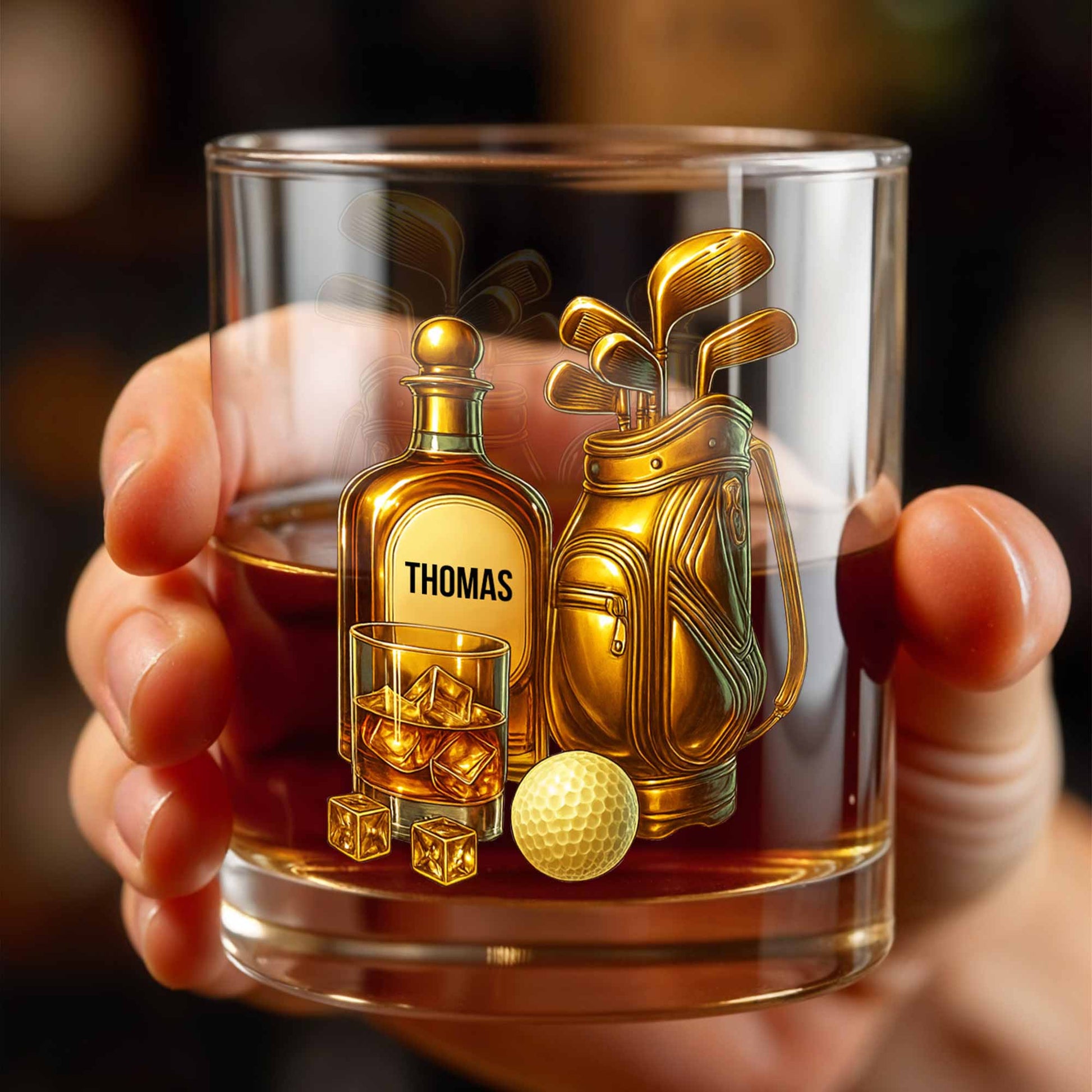 Celebrate Your Love For Golf With An Elegant Whiskey Glass