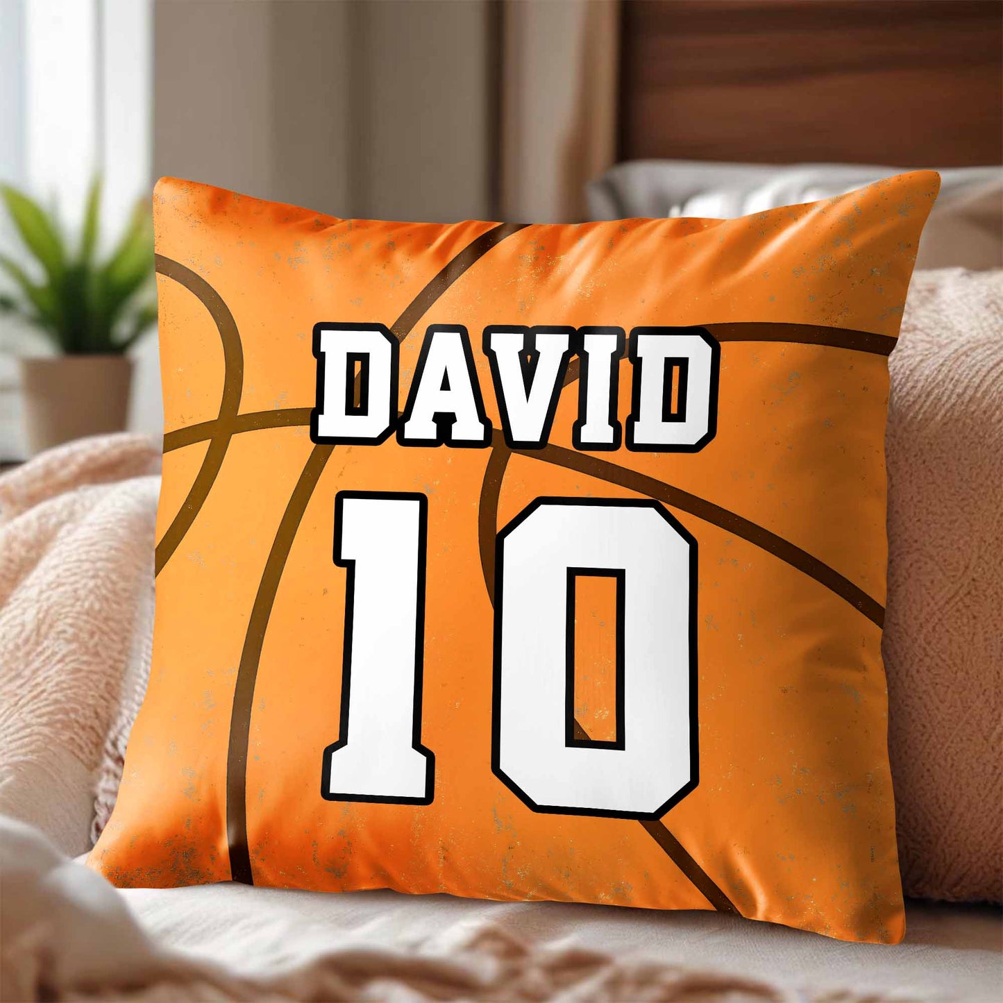 Customize Your Basketball Jersey Pillow With Any Name And Number