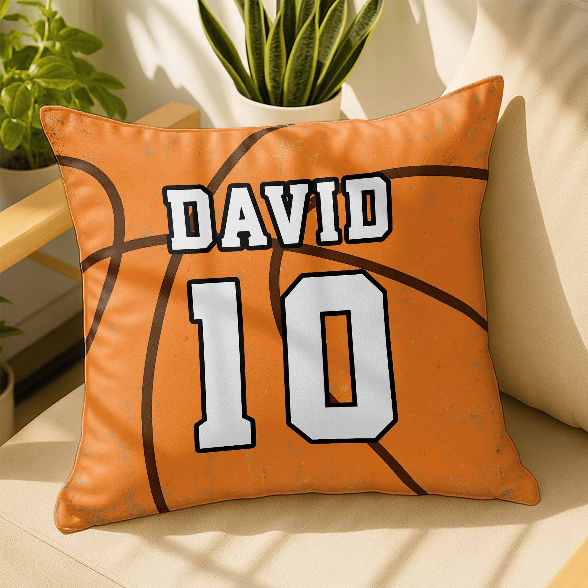 Customize Your Basketball Jersey Pillow With Any Name And Number