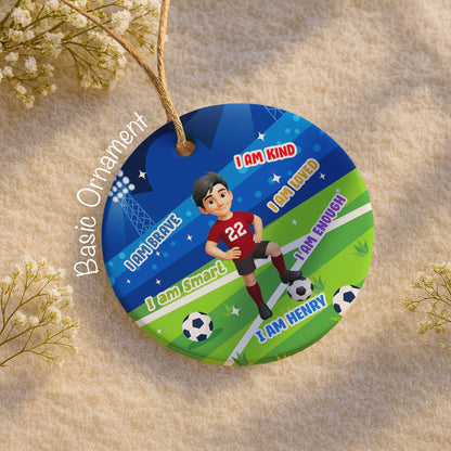 I Am Brave, I Am Smart, I Am Kind, Soccer Field And Ball