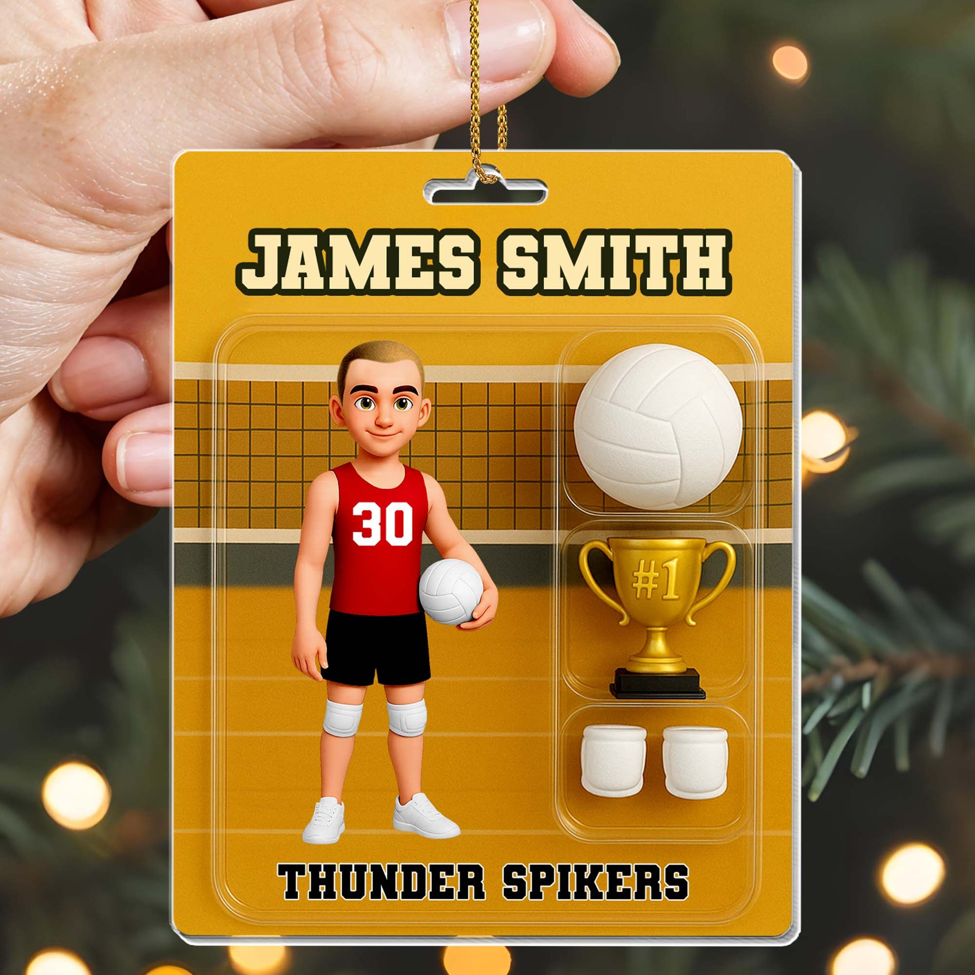 Celebrate Your Favorite Volleyball Player With Personalized Sports Ornament