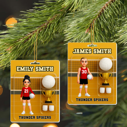 Celebrate Your Favorite Volleyball Player With Personalized Sports Ornament