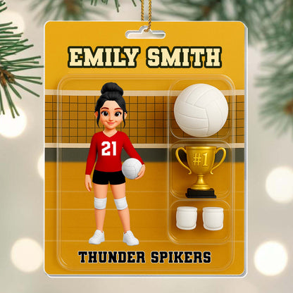 Celebrate Your Favorite Volleyball Player With Personalized Sports Ornament