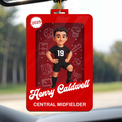 Central Midfielder Soccer Player Ornament