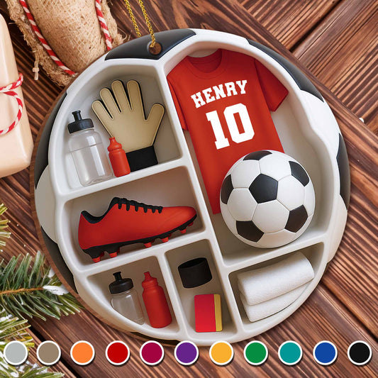 Customize Your Soccer-Themed Ornament With Soccer Essentials