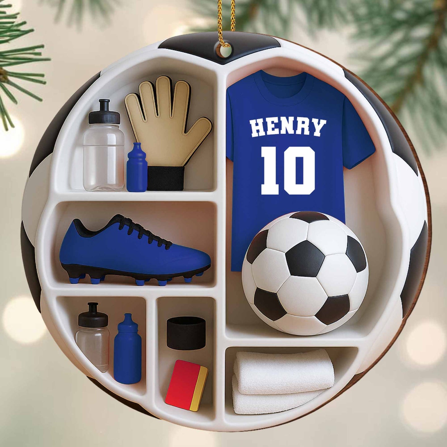 Customize Your Soccer-Themed Ornament With Soccer Essentials