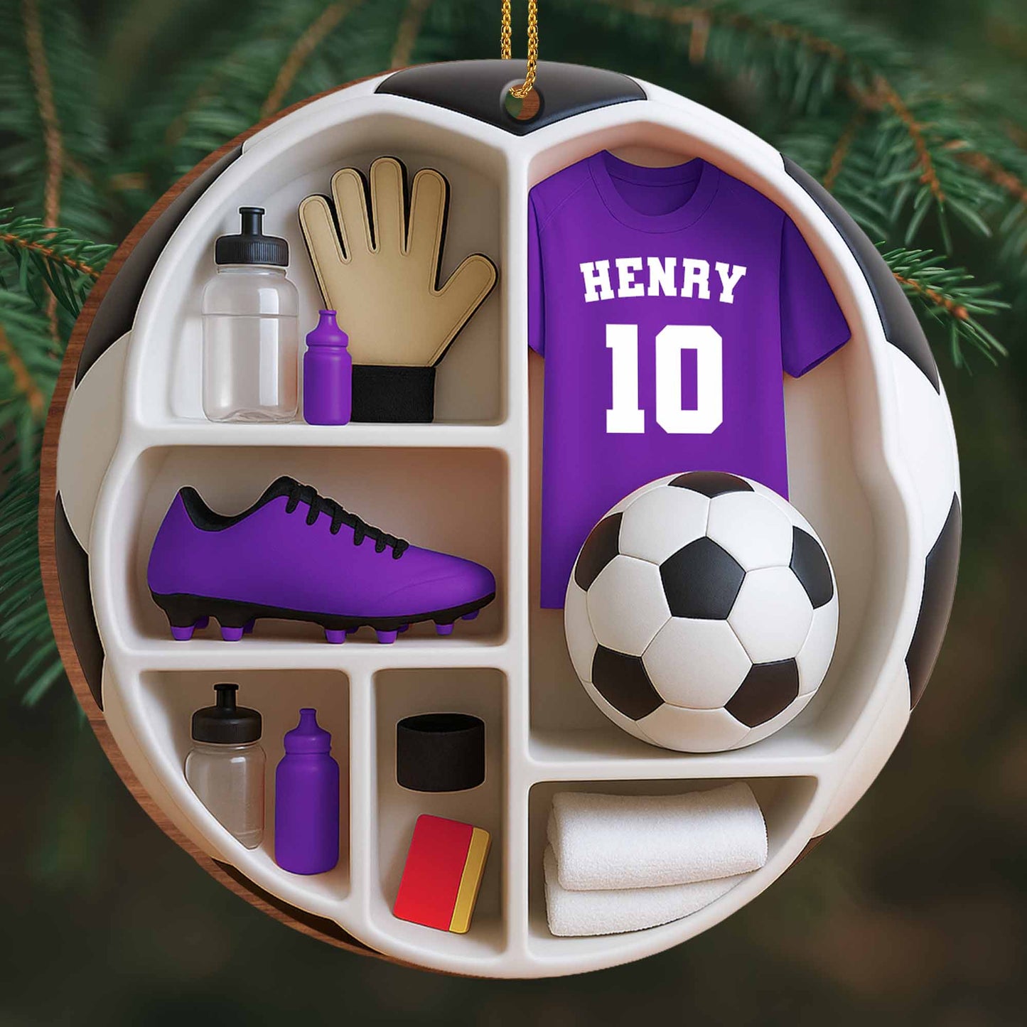Customize Your Soccer-Themed Ornament With Soccer Essentials
