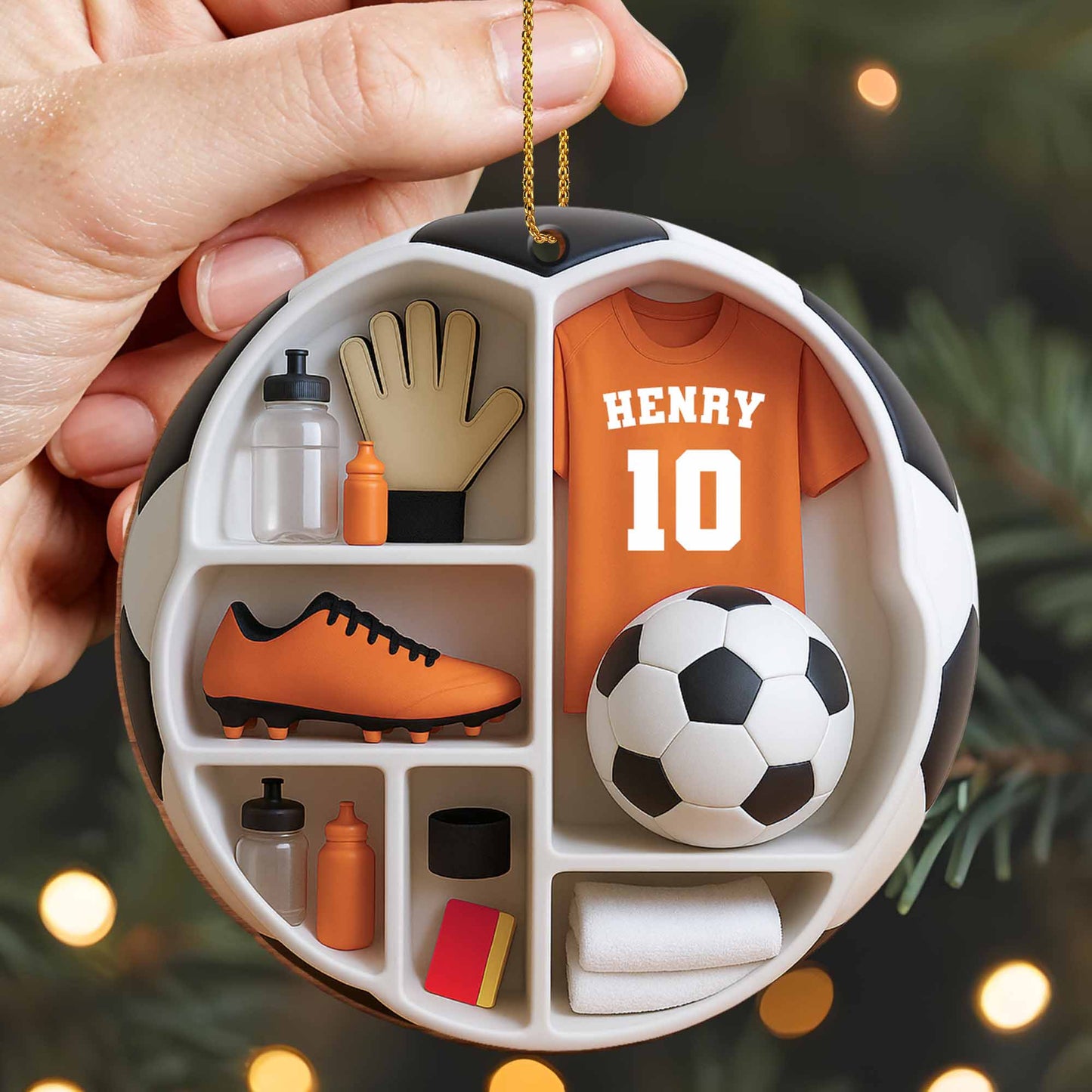 Customize Your Soccer-Themed Ornament With Soccer Essentials