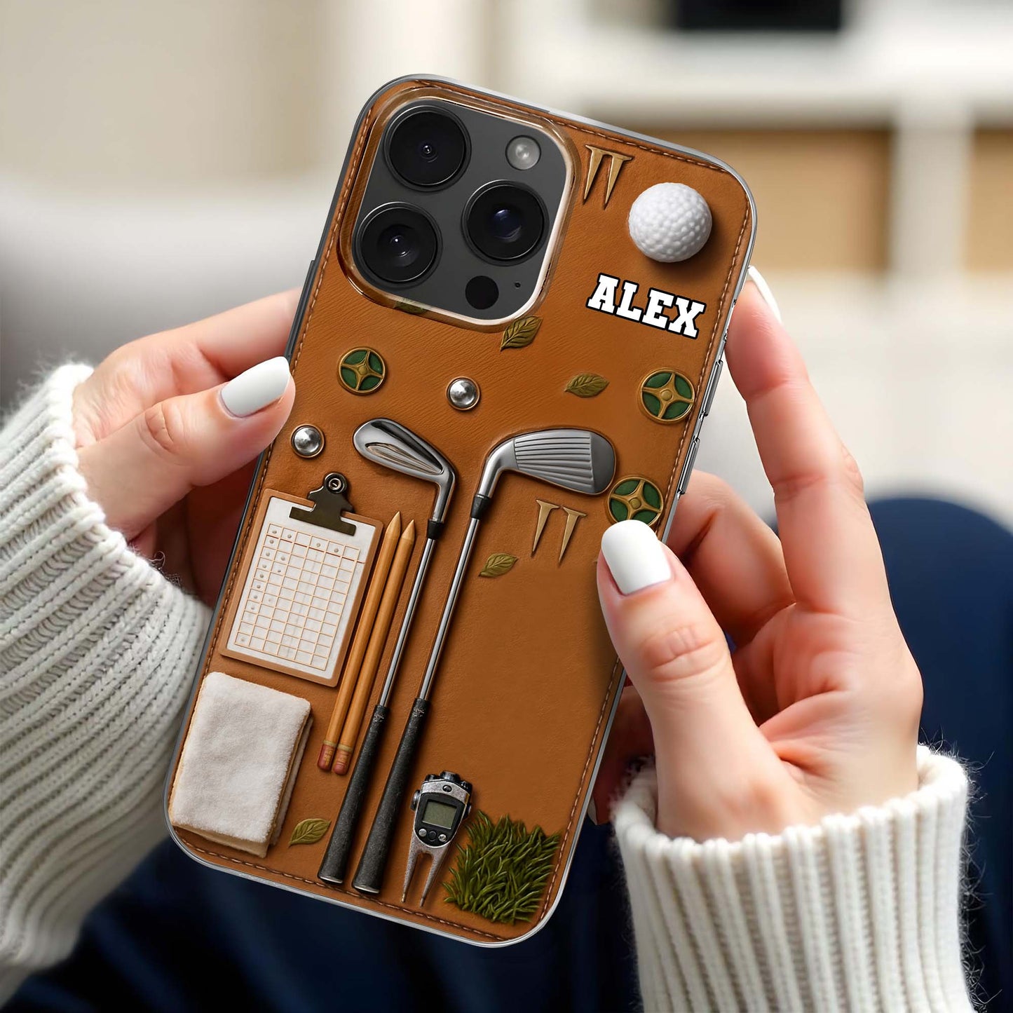 Love For Golf, Personalized Phone Case Design