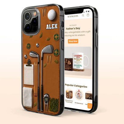 Love For Golf, Personalized Phone Case Design