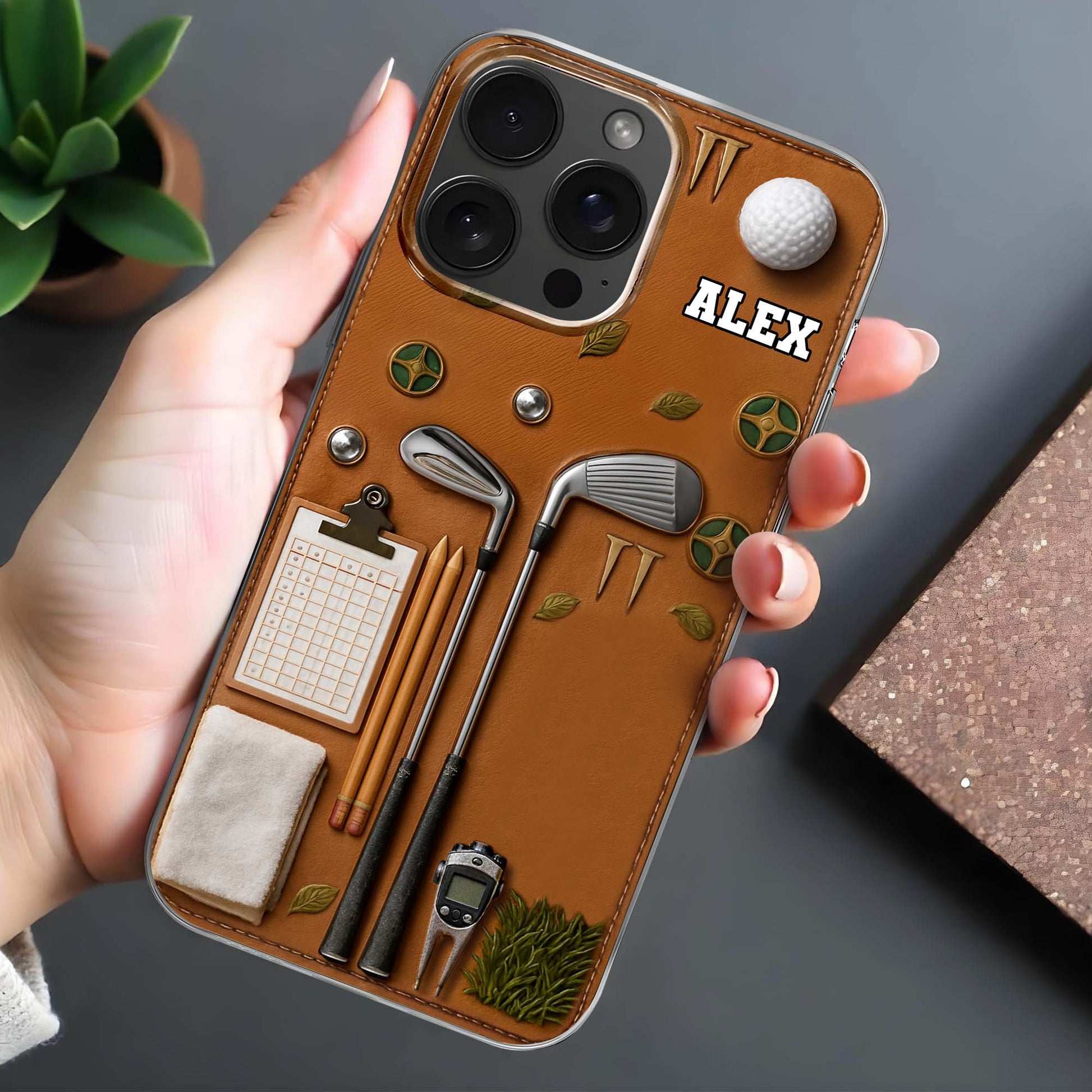 Love For Golf, Personalized Phone Case Design