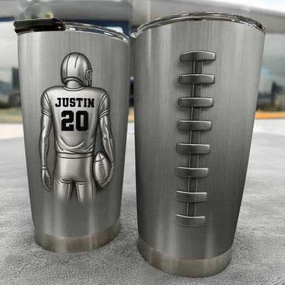 Custom Sports Player And Football Tumbler