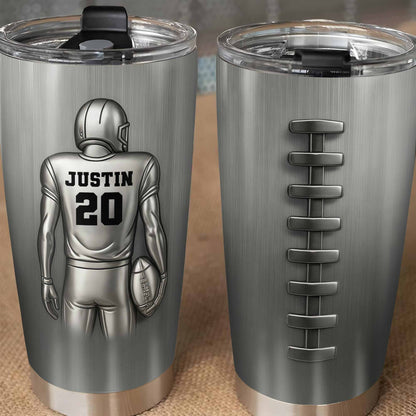 Custom Sports Player And Football Tumbler