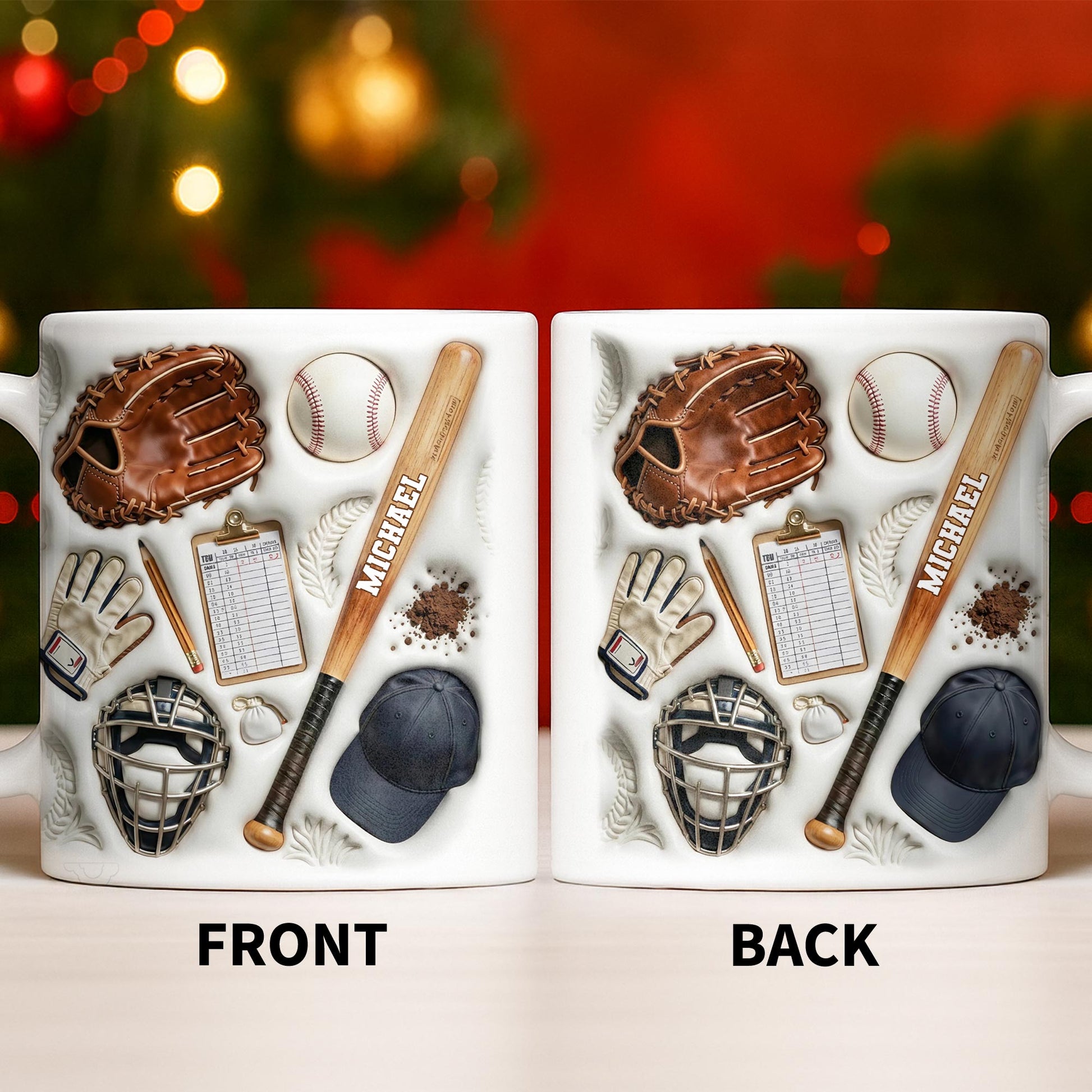 Personalized Baseball Sports Mug With Custom Name