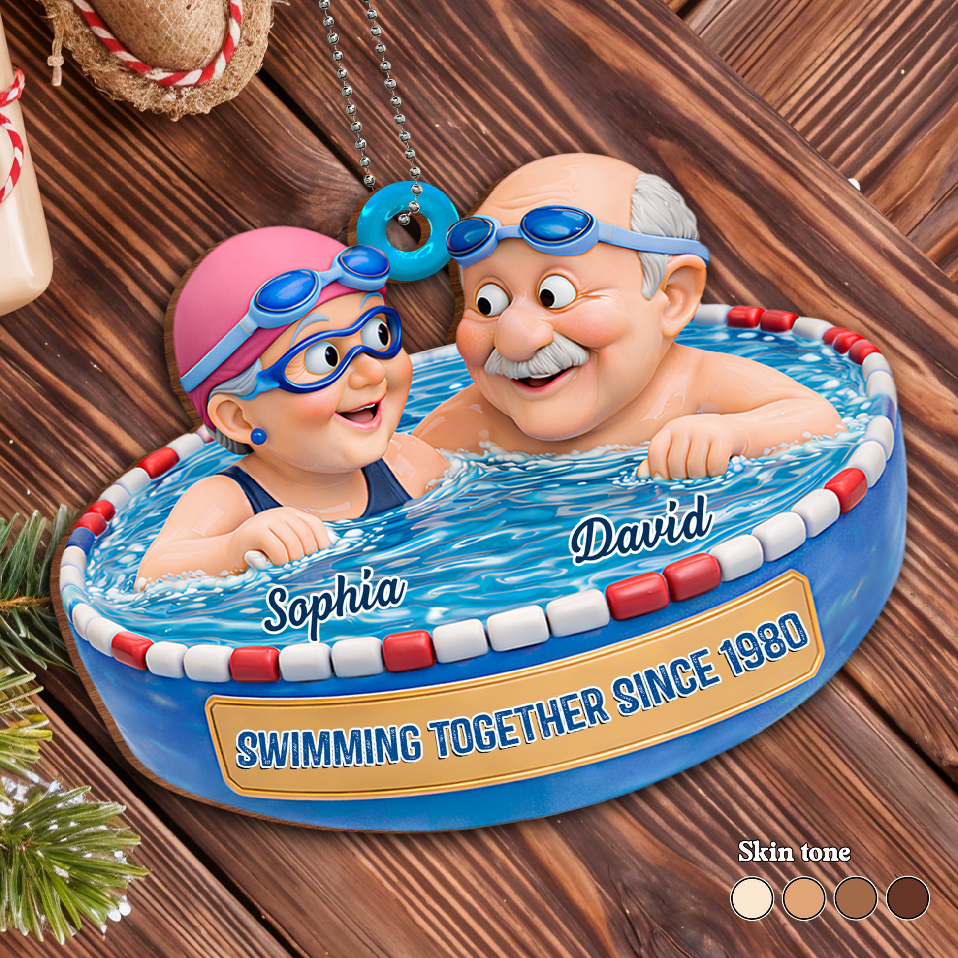 Swimming Together Since [Year], Pool Fun With Grandkids