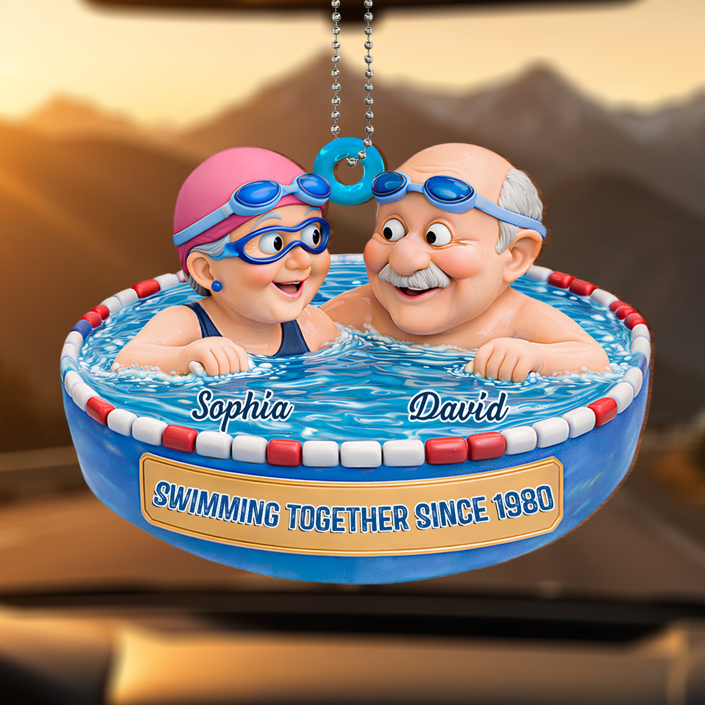 Swimming Together Since [Year], Pool Fun With Grandkids