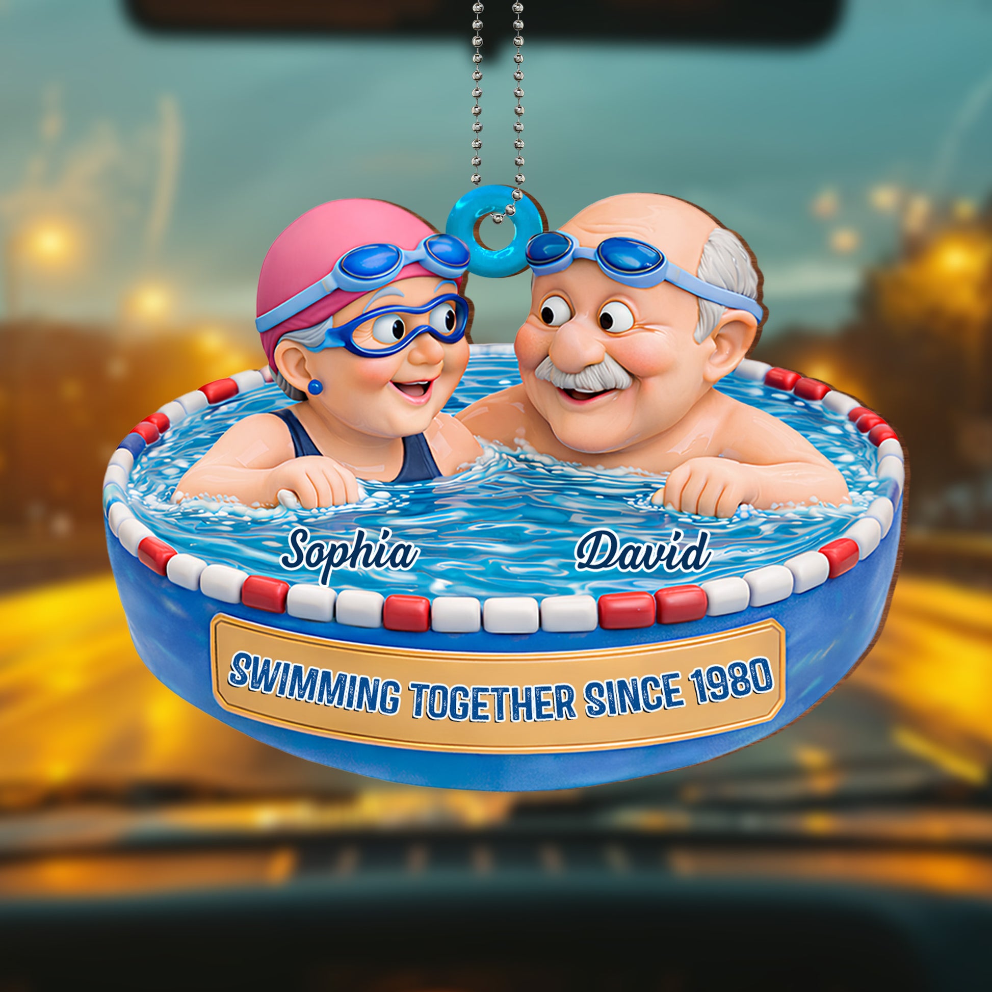 Swimming Together Since [Year], Pool Fun With Grandkids