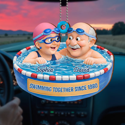 Swimming Together Since [Year], Pool Fun With Grandkids