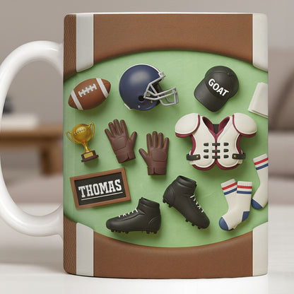 Celebrate Your Sports Achievements, Football And Helmet Design