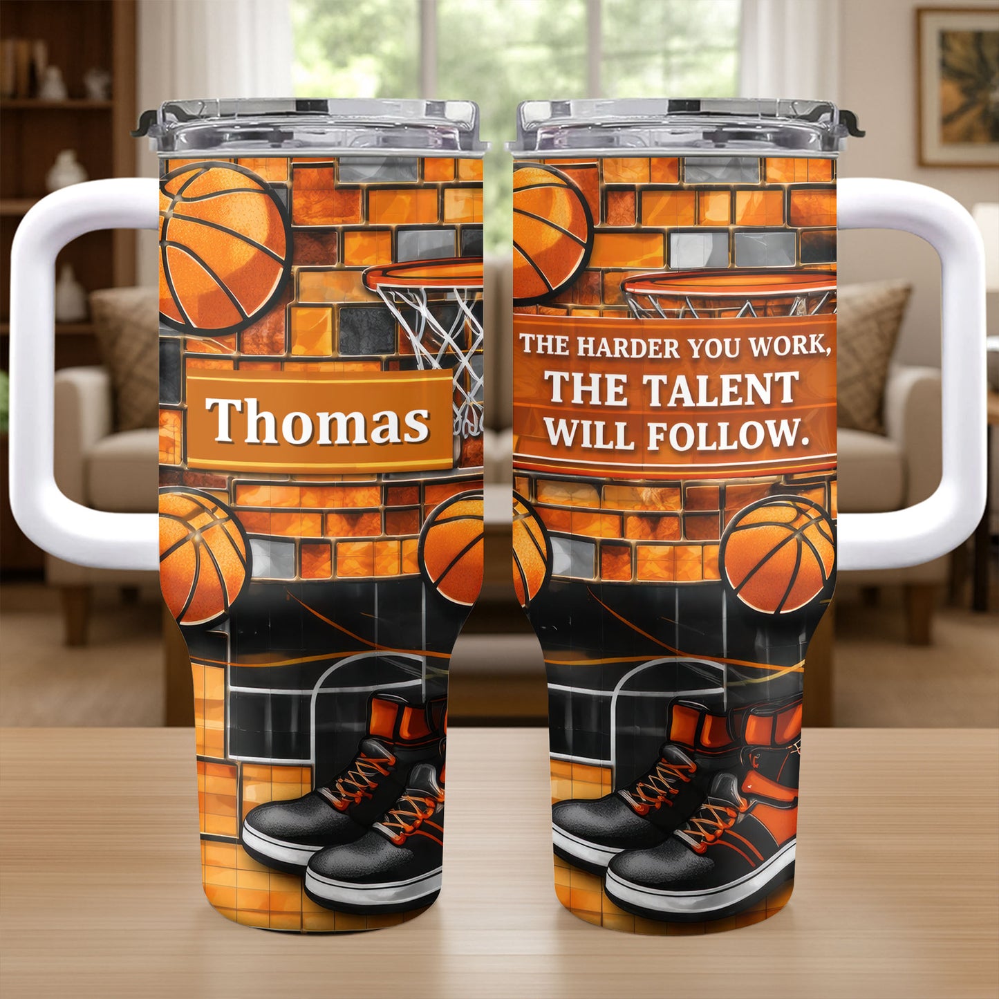 The Harder You Work Talent Will Follow Basketball Hoop Sneakers