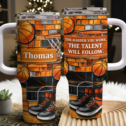 The Harder You Work Talent Will Follow Basketball Hoop Sneakers