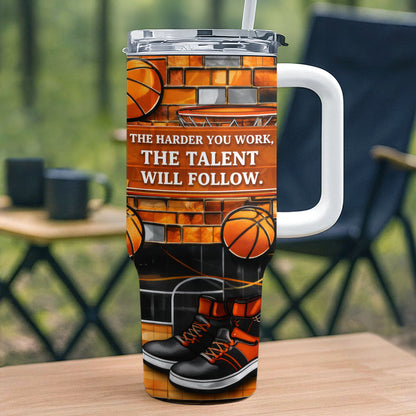 The Harder You Work Talent Will Follow Basketball Hoop Sneakers