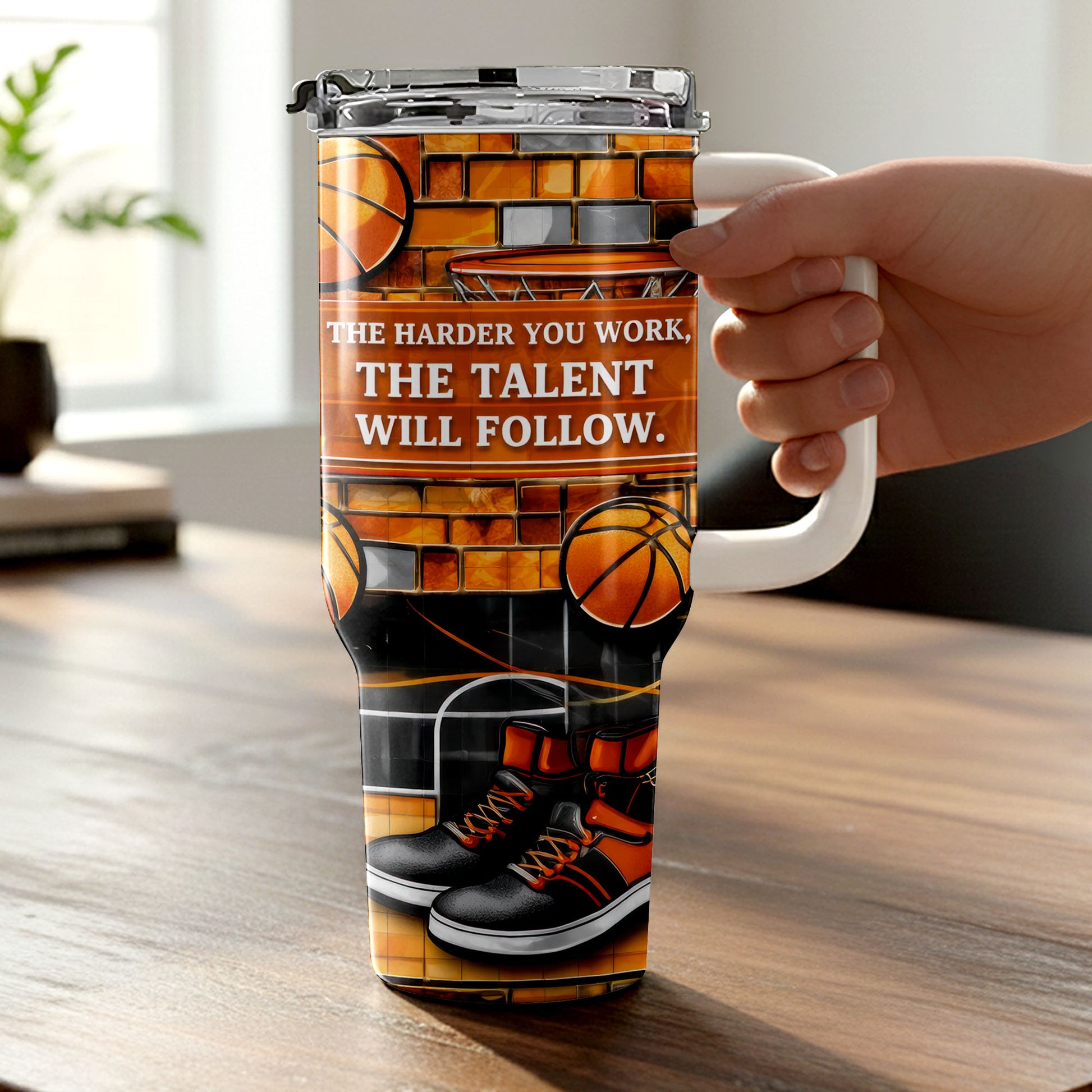 The Harder You Work Talent Will Follow Basketball Hoop Sneakers