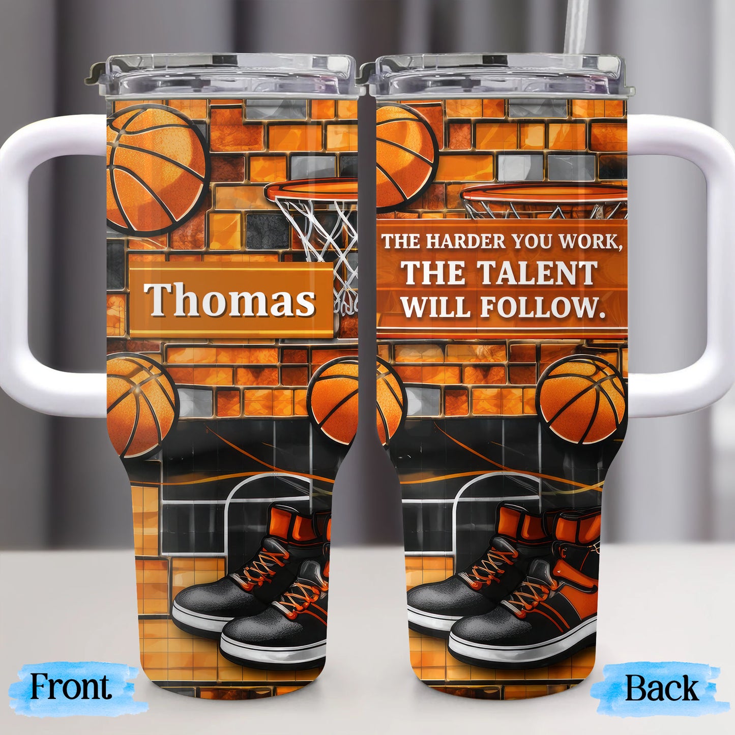 The Harder You Work Talent Will Follow Basketball Hoop Sneakers