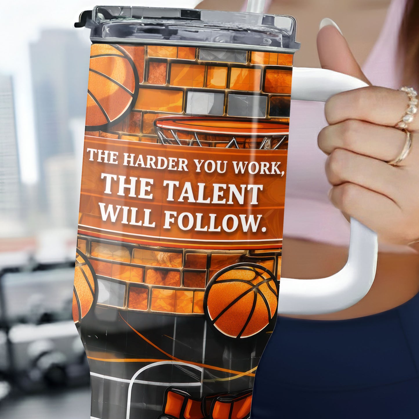 The Harder You Work Talent Will Follow Basketball Hoop Sneakers