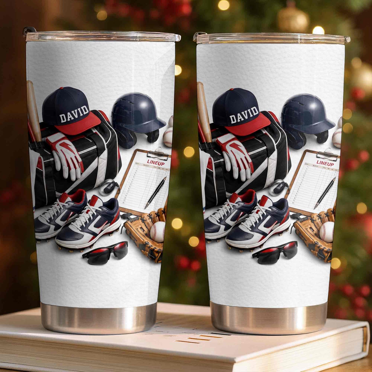 Baseball Player Gift for Boys, Men & Coaches - Personalized Custom Stainless Steel Tumbler 20oz 30oz - SPORT119_TB