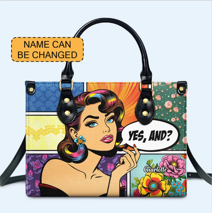 Oui et ? - Sac à main en cuir personnalisé - DB06