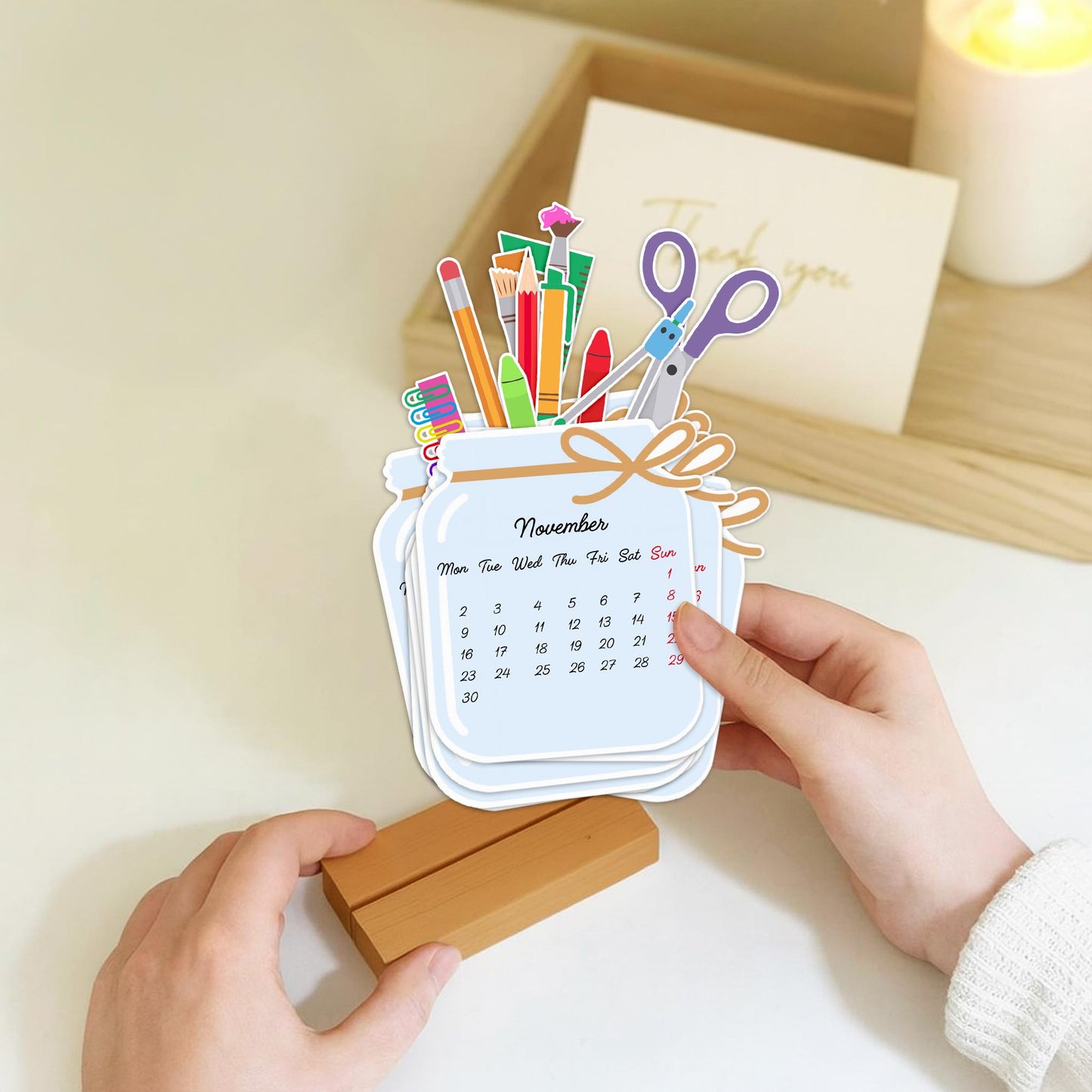 Brighten Your Year With Creativity, Art Supplies Theme