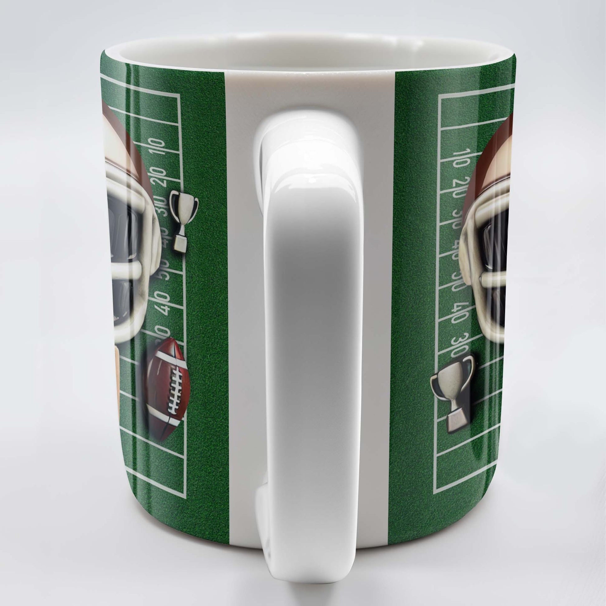 Celebrate the Best Coach with this Football Helmet, Football and Trophy