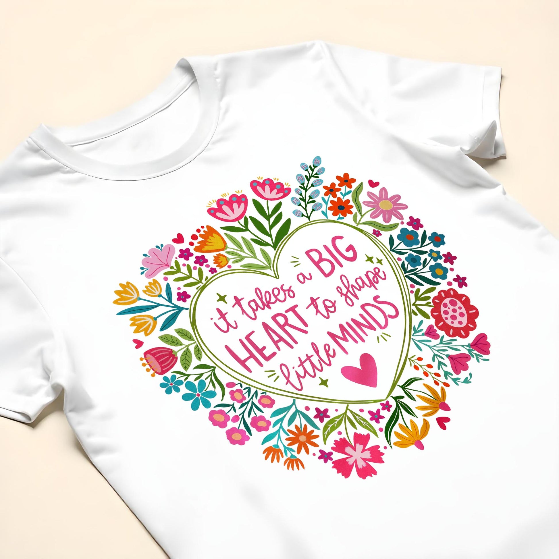 Big Heart To Shape Little Minds With Flowers