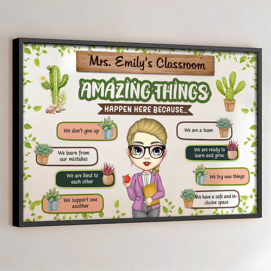 Amazing Things Happen Here Classroom Decor